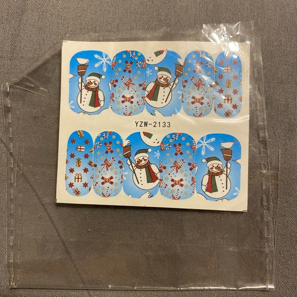 None Other - 🌈20/$12🌈 Festive Snowman Nail Wraps
